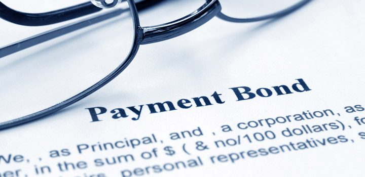 Contractor payment bond, construction surety bonds