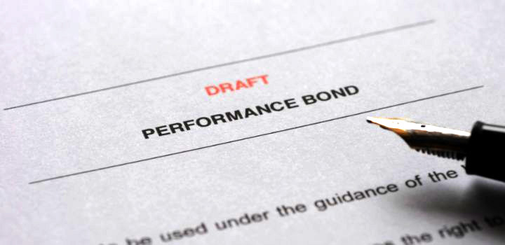 Contractor Performance bond, construction surety bonds